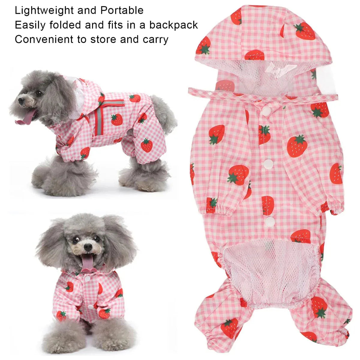 Strawberry Fields Waterproof Raincoat