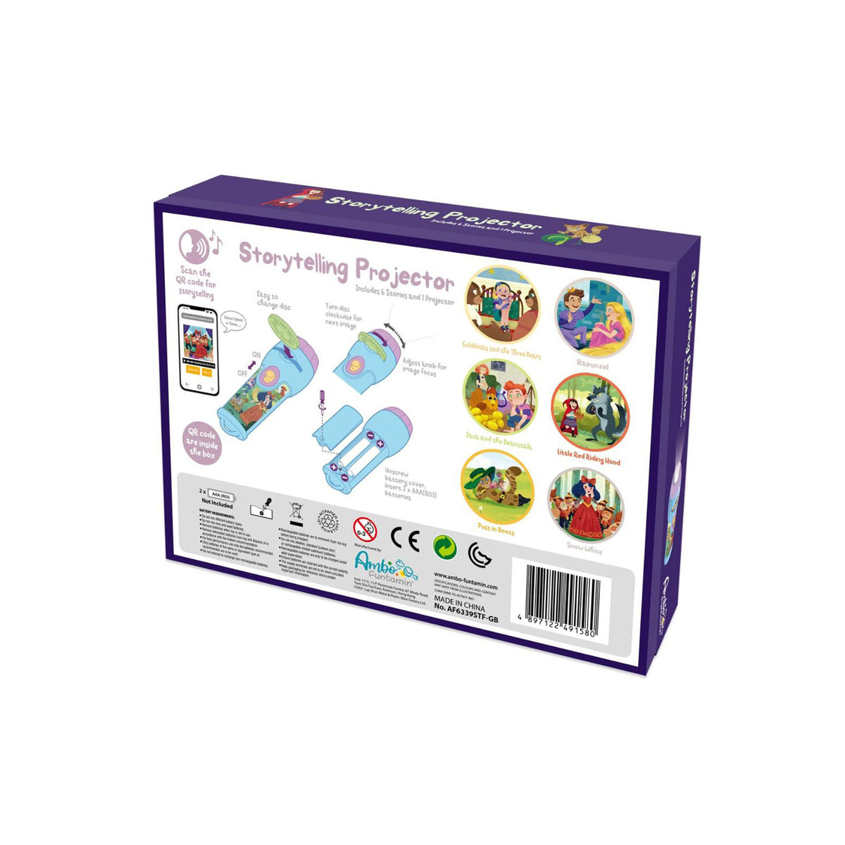 Storytelling Torch Projector 6 Stories Gift Set
