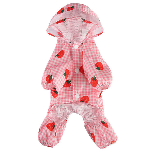 Strawberry Fields Waterproof Raincoat