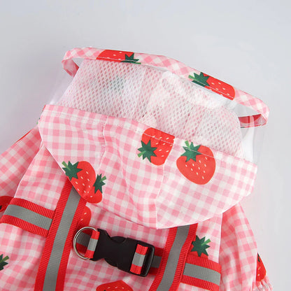 Strawberry Fields Waterproof Raincoat