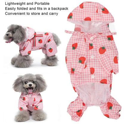 Strawberry Fields Waterproof Raincoat